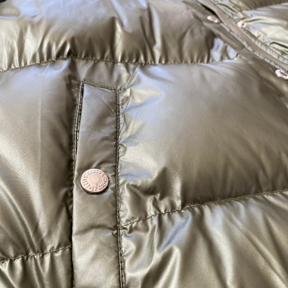 Levi's Mixed-Media Quilted Varsity Bomber Jacket, Gray/Green, Medium - Picture 7 of 13